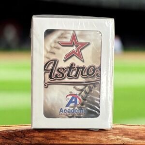 VTG Houston Astros / Academy Rare Deck Of Playing Cards (Factory New Sealed) Y2K